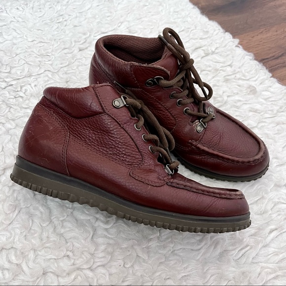 Easy Spirit vintage mahogany leather boots, size 7M - Picture 1 of 12